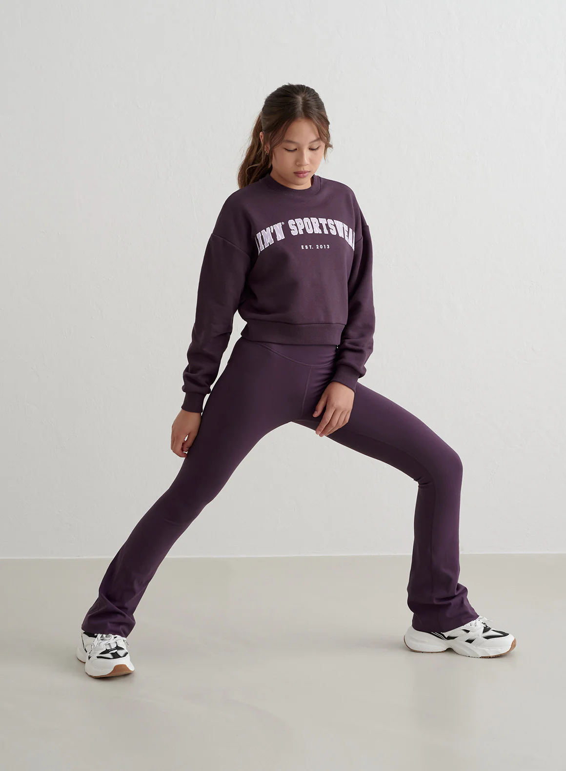 Midnight Plum Young Varsity Sweatshirt - Image 3