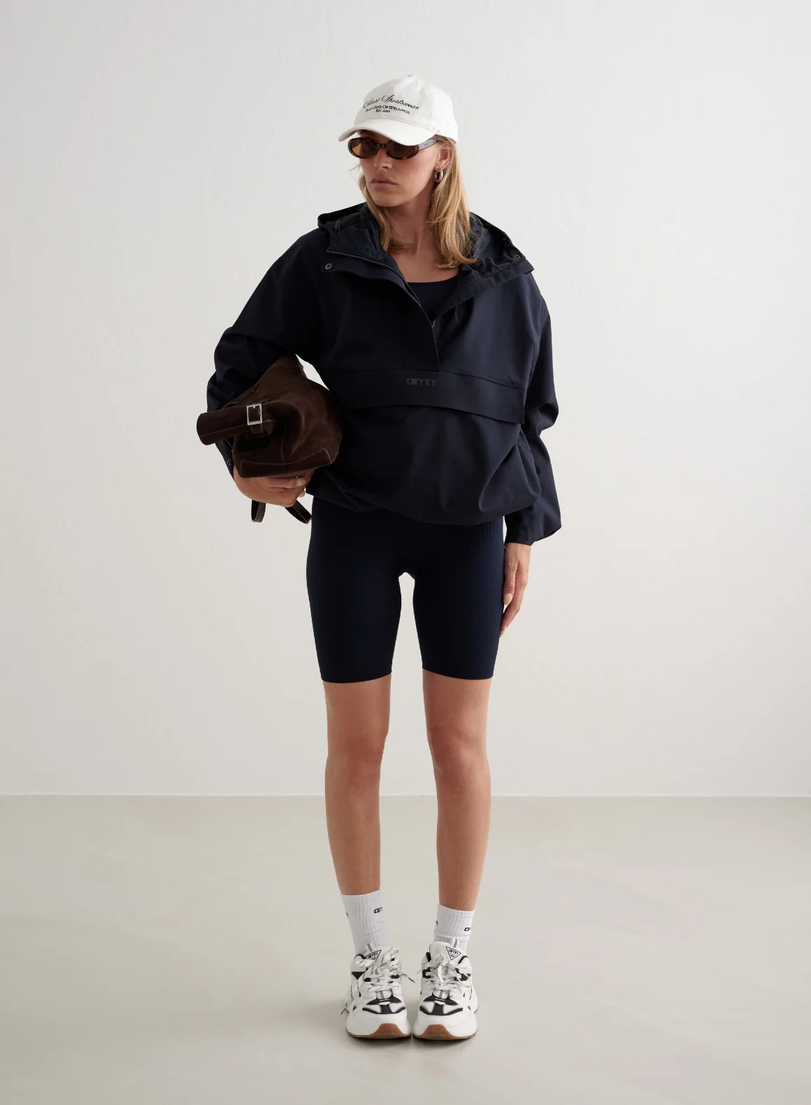 Navy Waterproof Oversized Anorak - Image 3