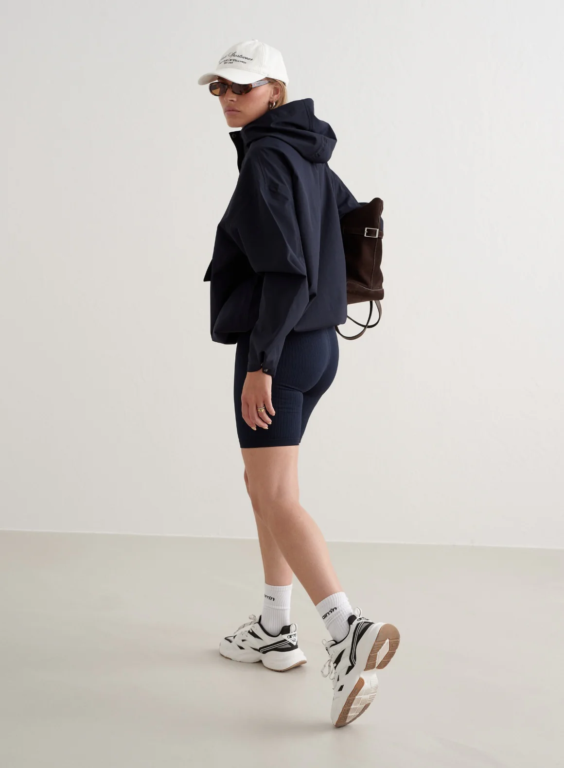 Navy Waterproof Oversized Anorak - Image 4
