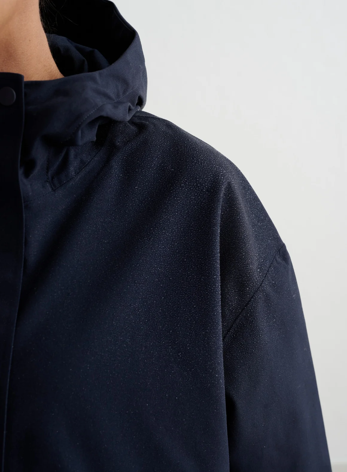 Navy Waterproof Oversized Anorak - Image 5