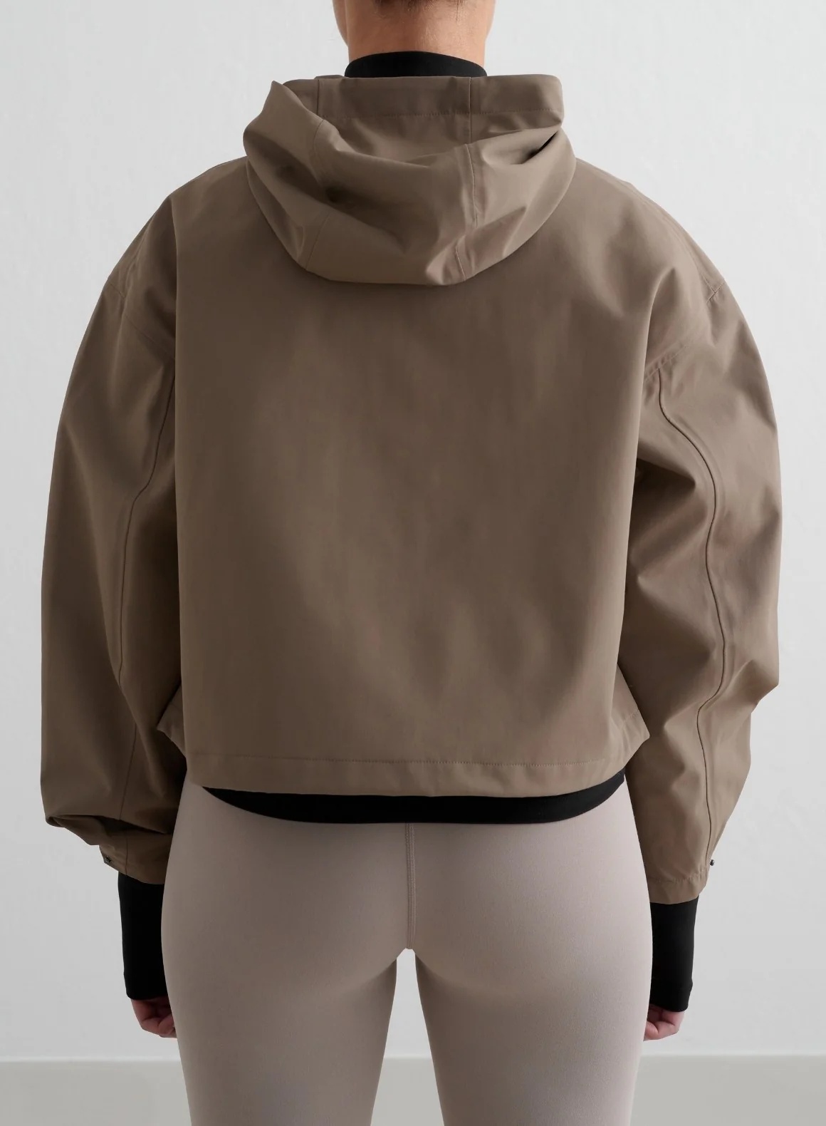 Nougat Cropped Waterproof Anorak - Image 3