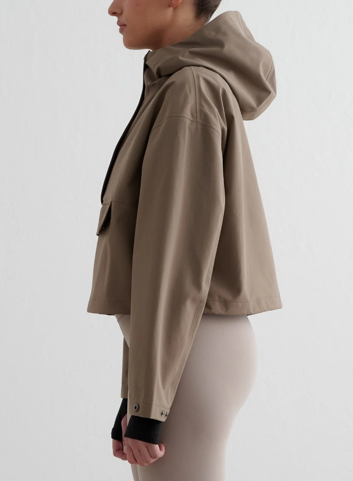 Nougat Cropped Waterproof Anorak - Image 4