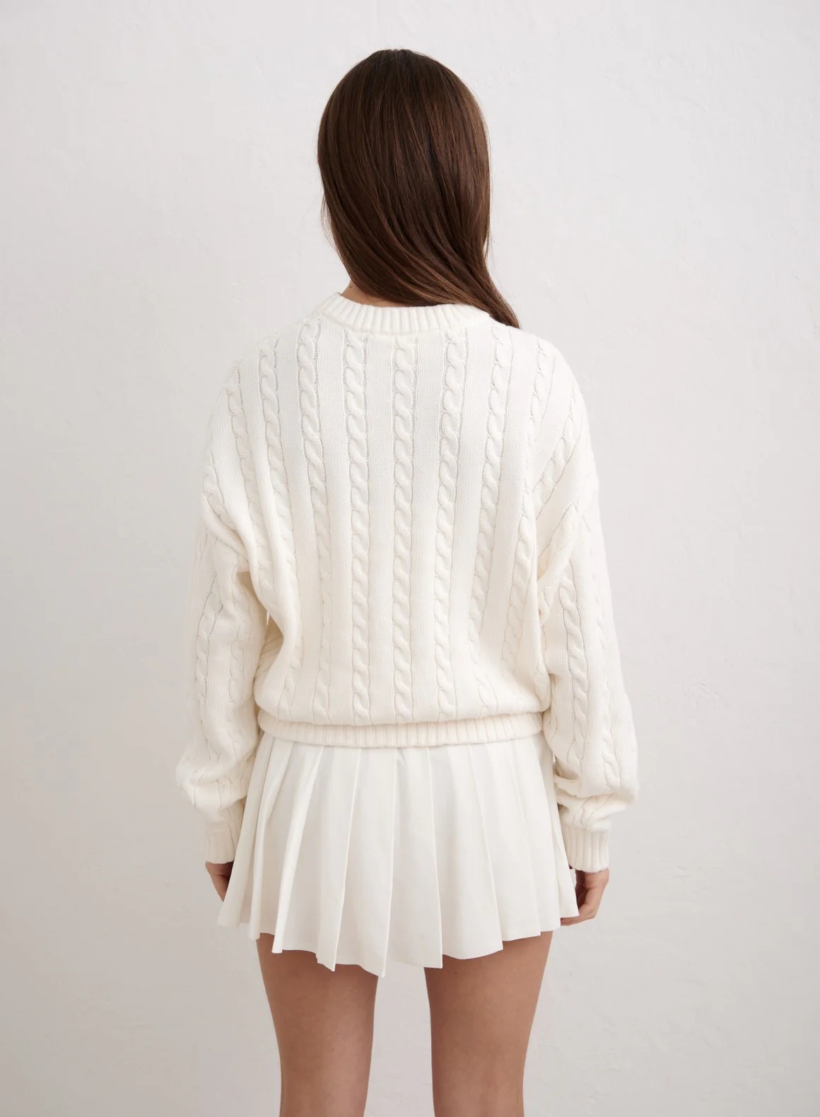 Off White Club Cable Knit Sweater - Image 4