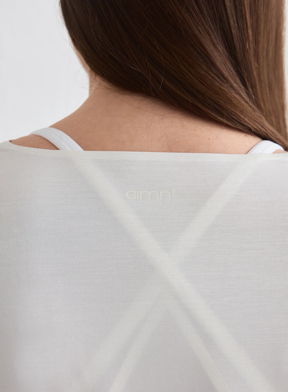 Off White Luminous Draped Long Sleeve - Image 4
