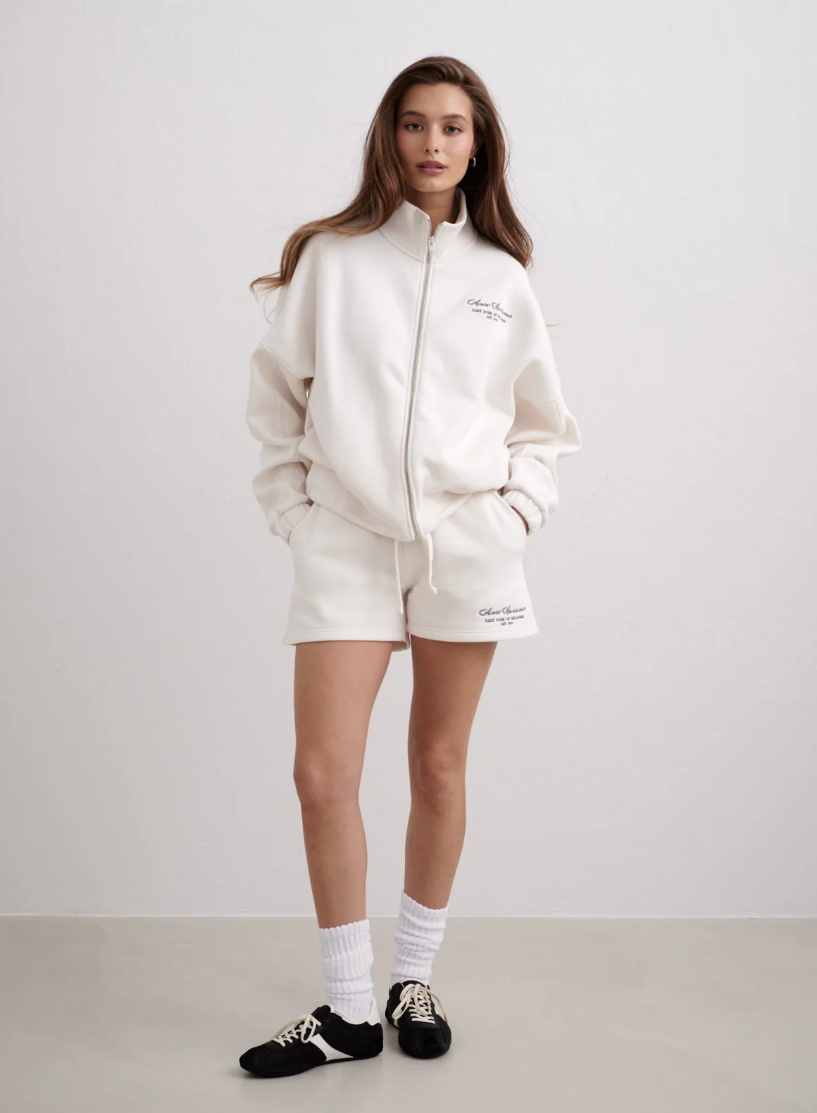 Off White Script Zip Jacket - Image 2