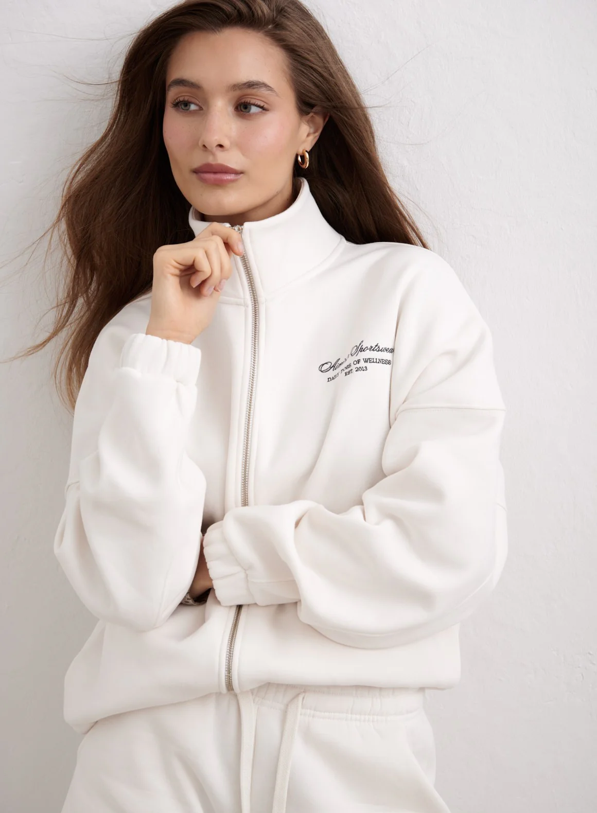 Off White Script Zip Jacket - Image 3