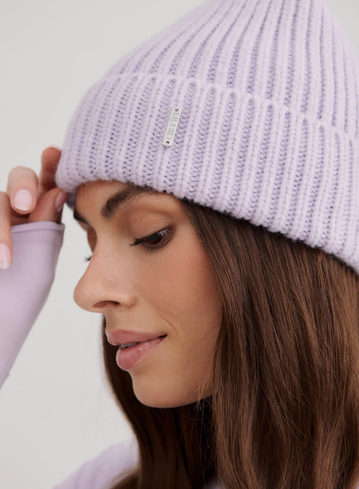 Pale Lavender Chunky Beanie - Image 2