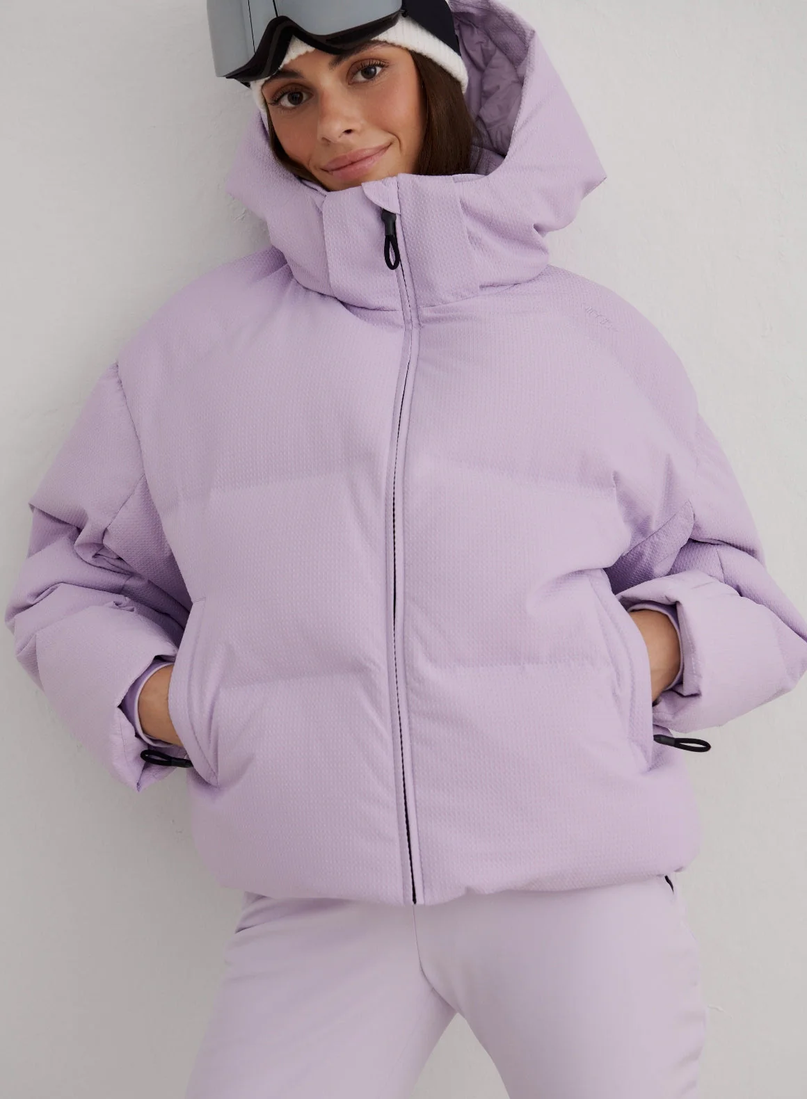 Pale Lavender Cortina Puffer Jacket - Image 2