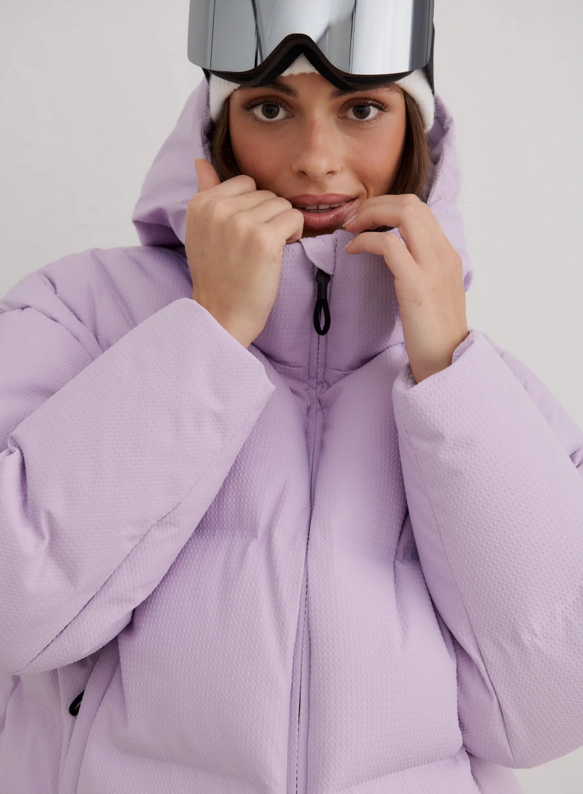 Pale Lavender Cortina Puffer Jacket - Image 4