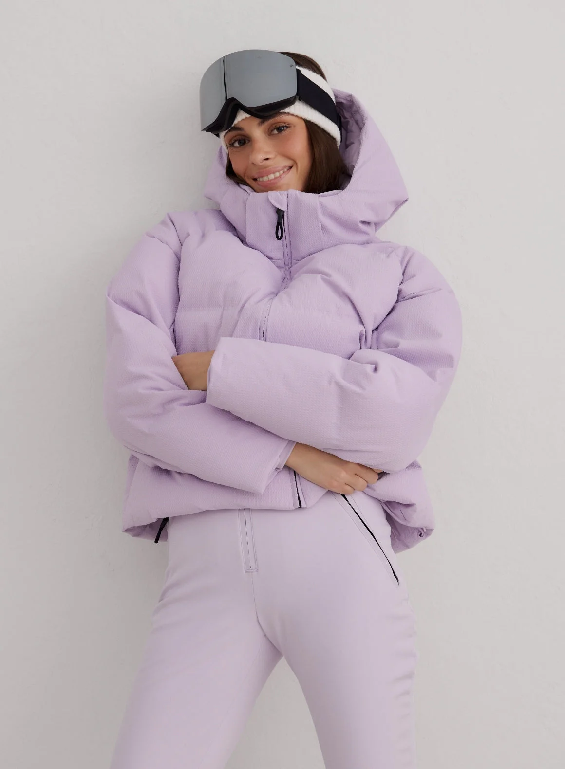 Pale Lavender Cortina Puffer Jacket - Image 7