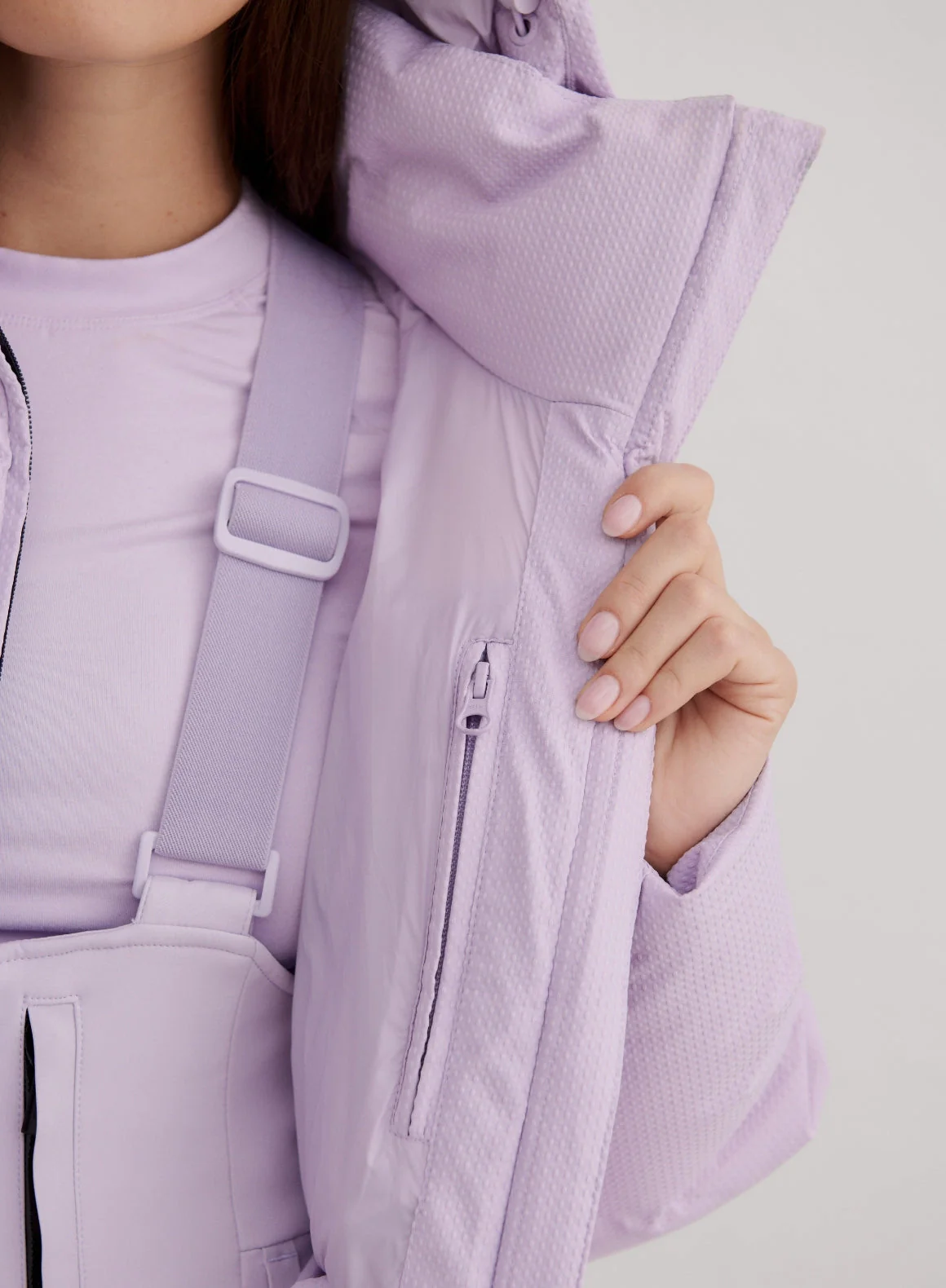Pale Lavender Cortina Puffer Jacket - Image 9