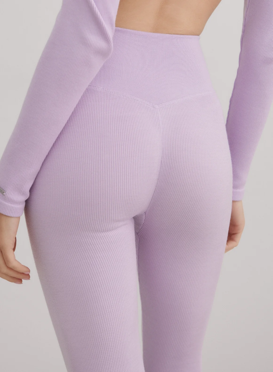 Pale lavender Ribbed wool set - Image 3