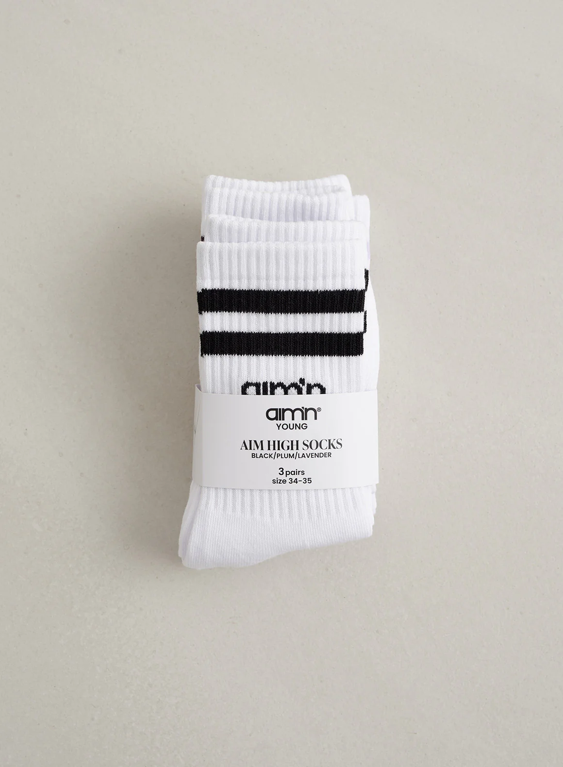 Pale Lavender Young Aim High Socks 3-pack - Image 3