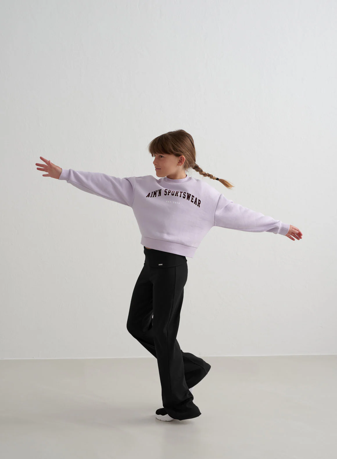 Pale Lavender Young Varsity Sweatshirt - Image 4