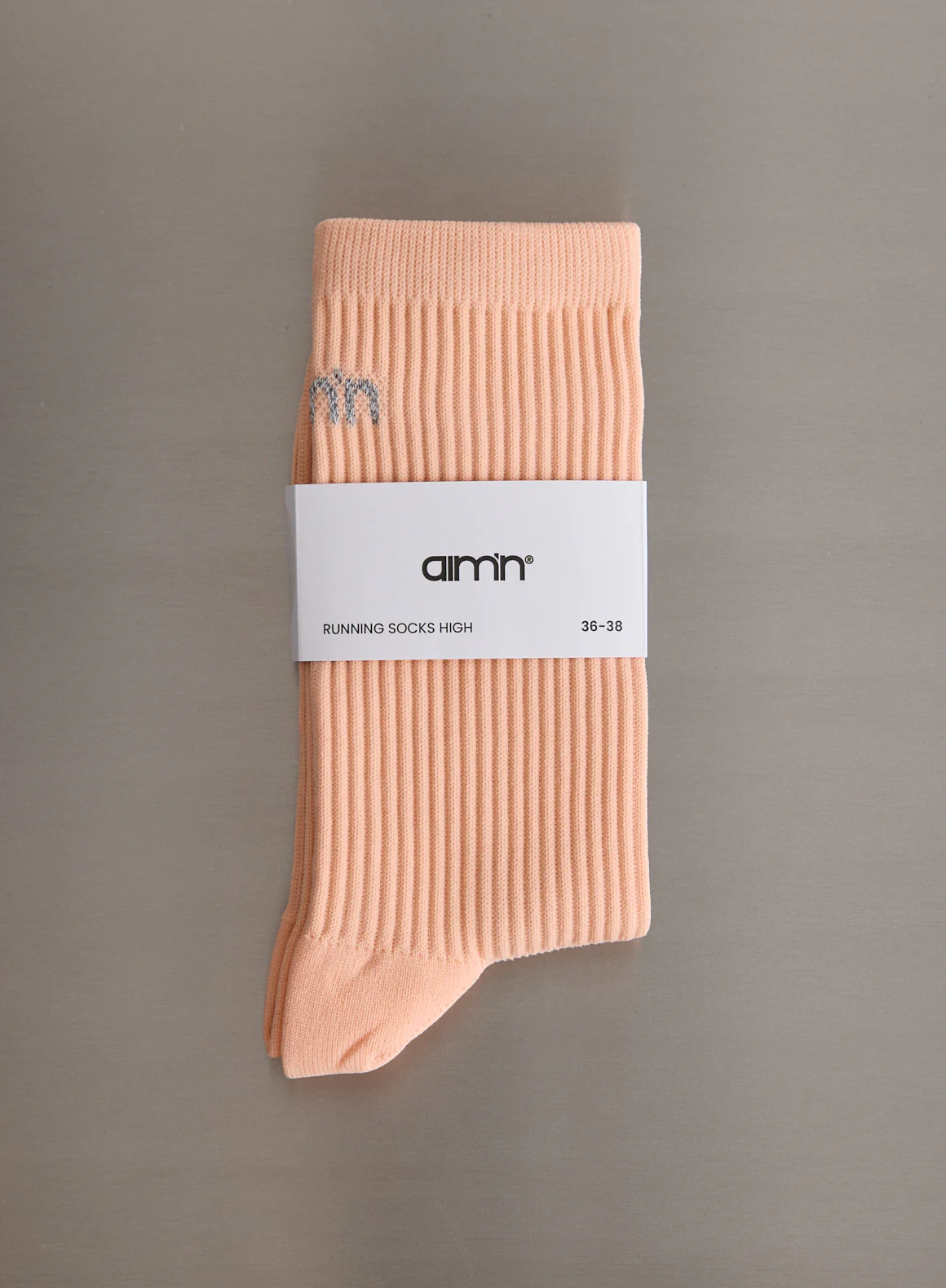 Peach Running Socks High - Image 3