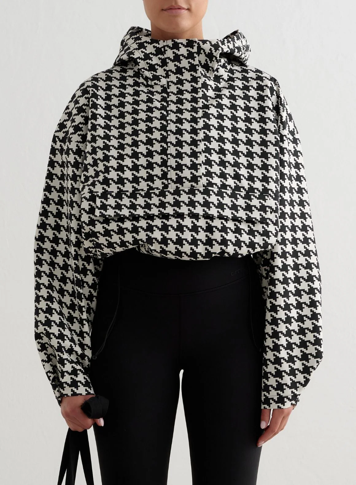 Pepita Cropped Waterproof Anorak - Image 3