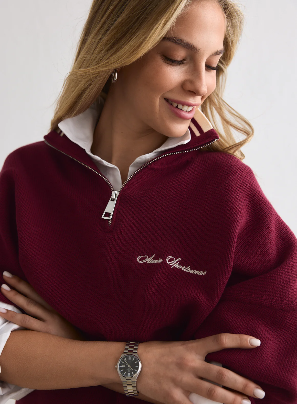 Ruby Cotton Knit Half Zip - Image 4
