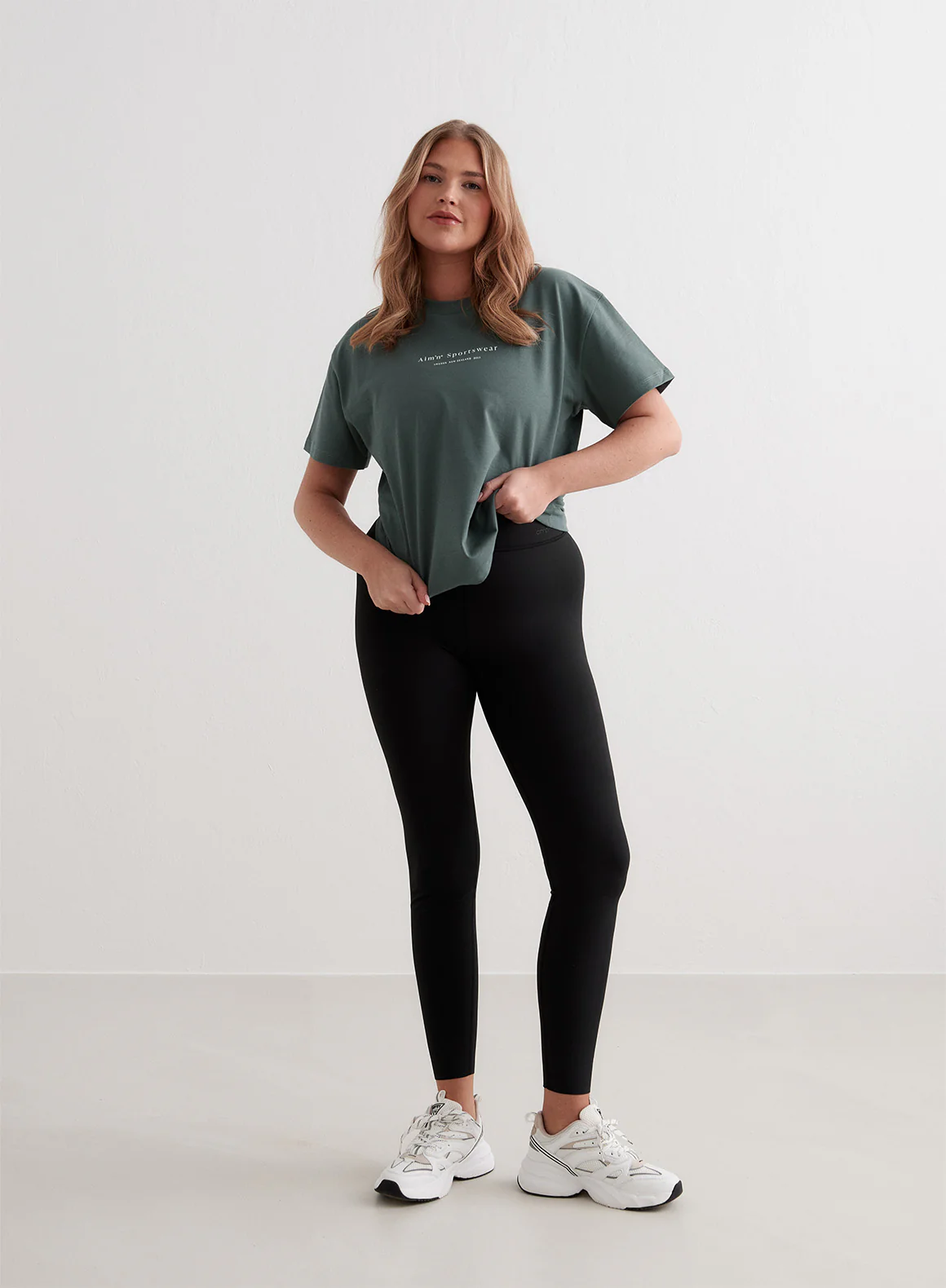 Sage Serif Boxy T-shirt - Image 6