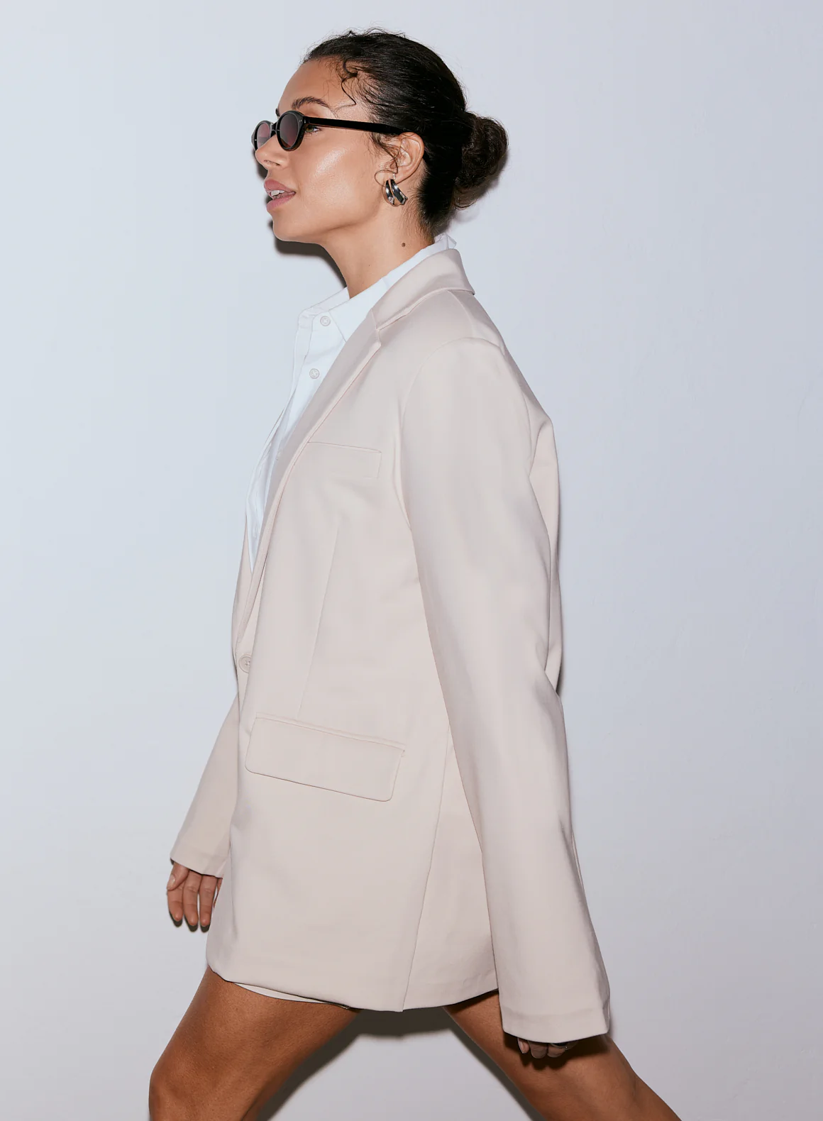 Sand Luxe Relaxed Blazer - Image 3
