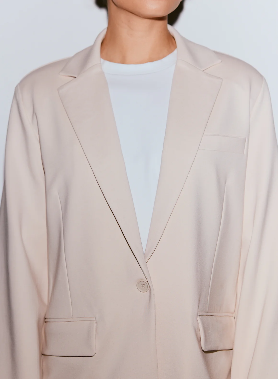Sand Luxe Relaxed Blazer - Image 5