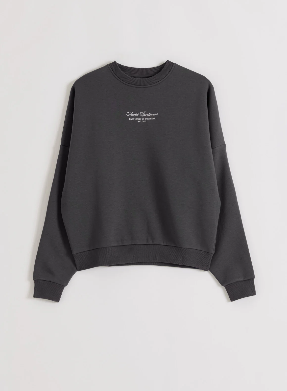 Shadow Grey Script Sweatshirt - Image 4