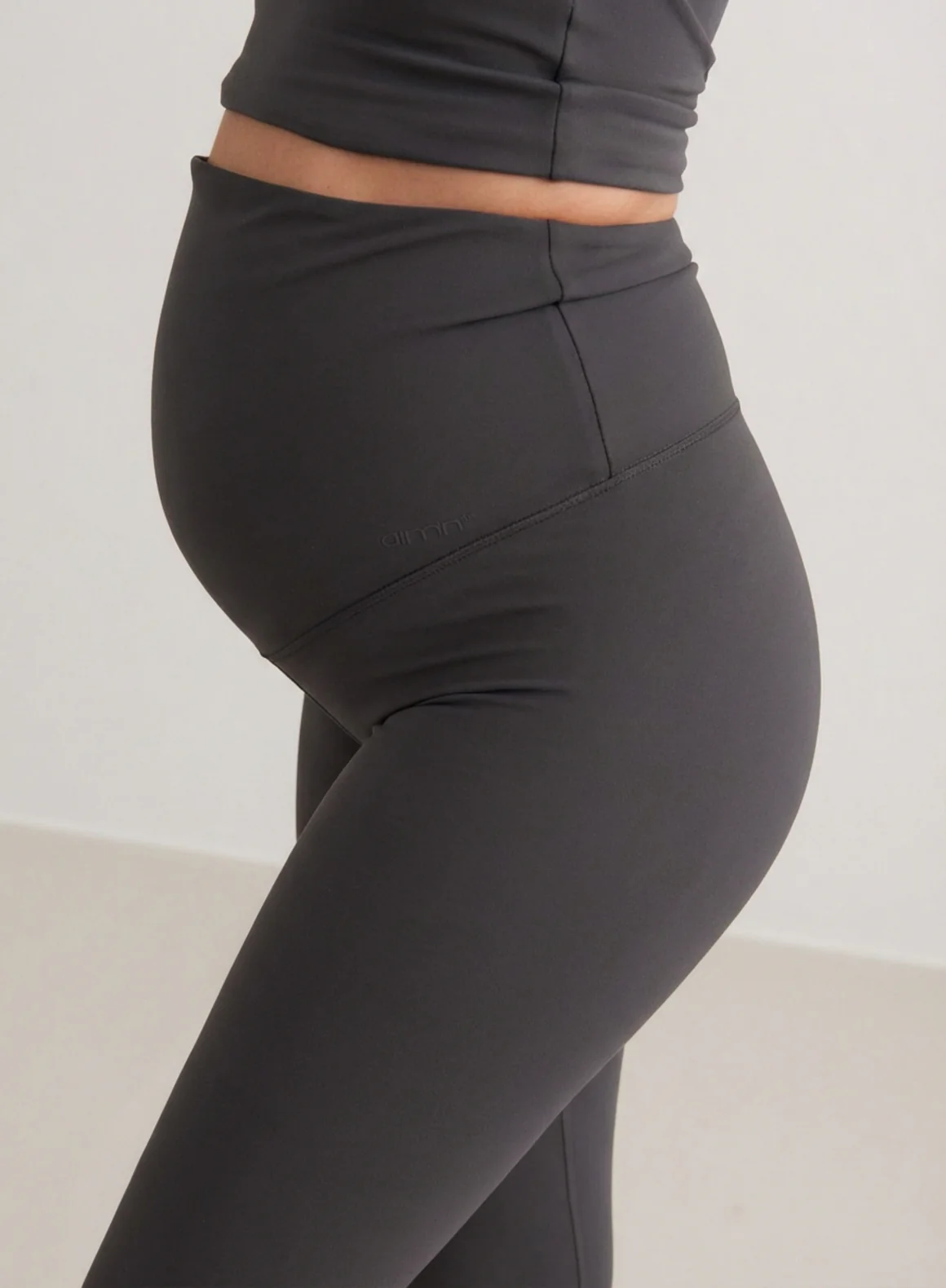 Shadow Grey Sense Maternity Tights - Image 4