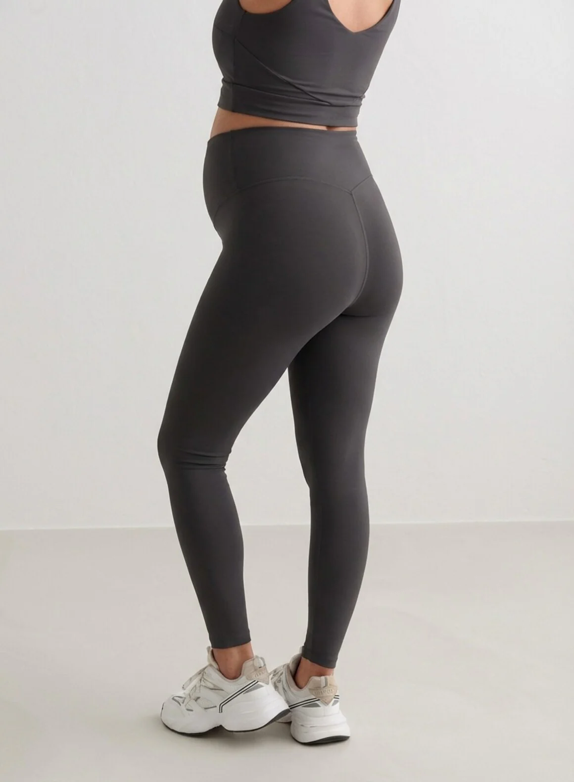 Shadow Grey Sense Maternity Tights - Image 5