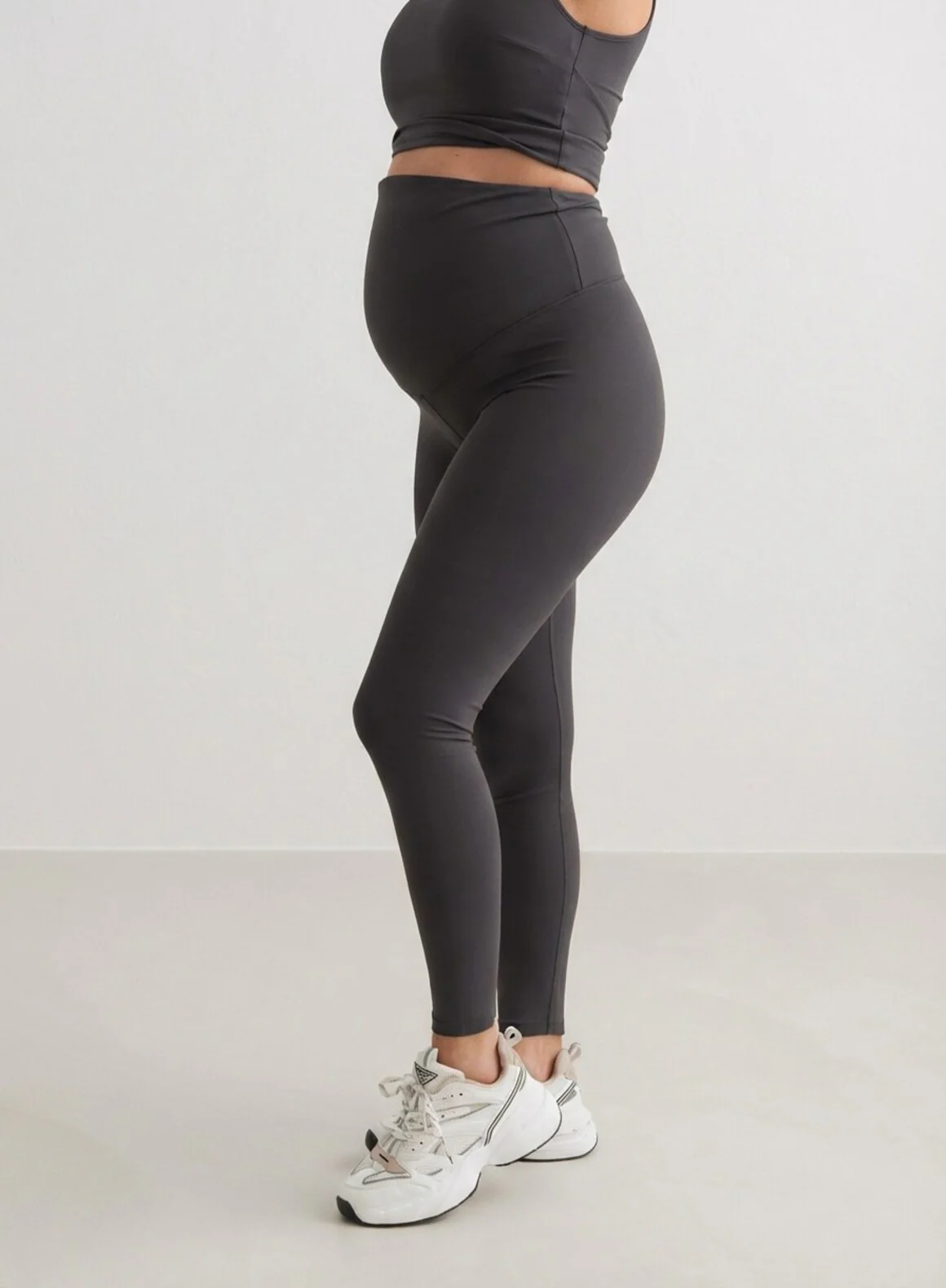 Shadow Grey Sense Maternity Tights - Image 6