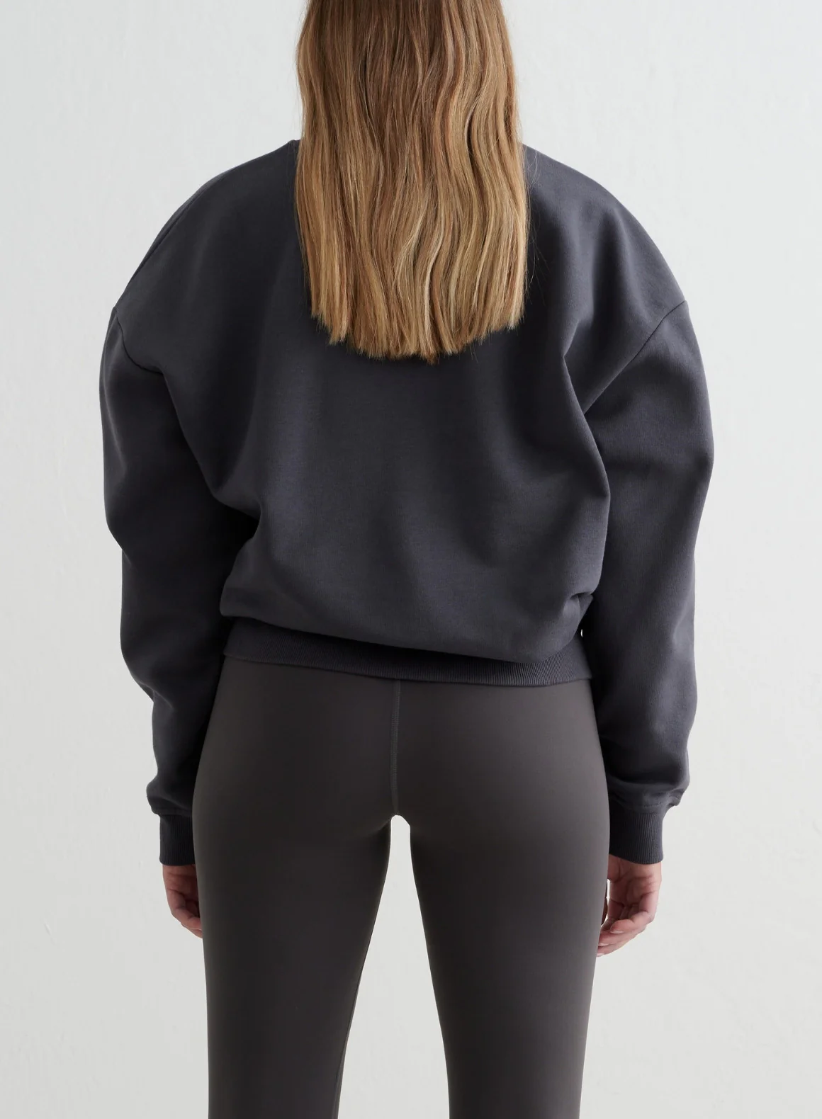 Shadow Grey Serif Sweatshirt - Image 3