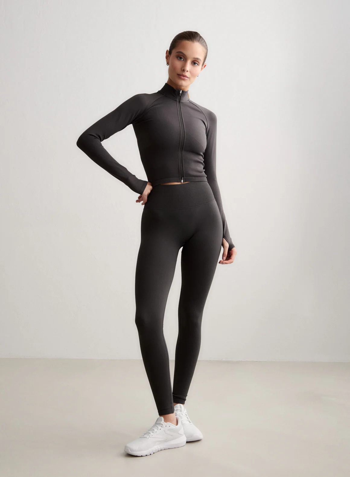 Shadow Grey Shape Seamless Tights - Image 3