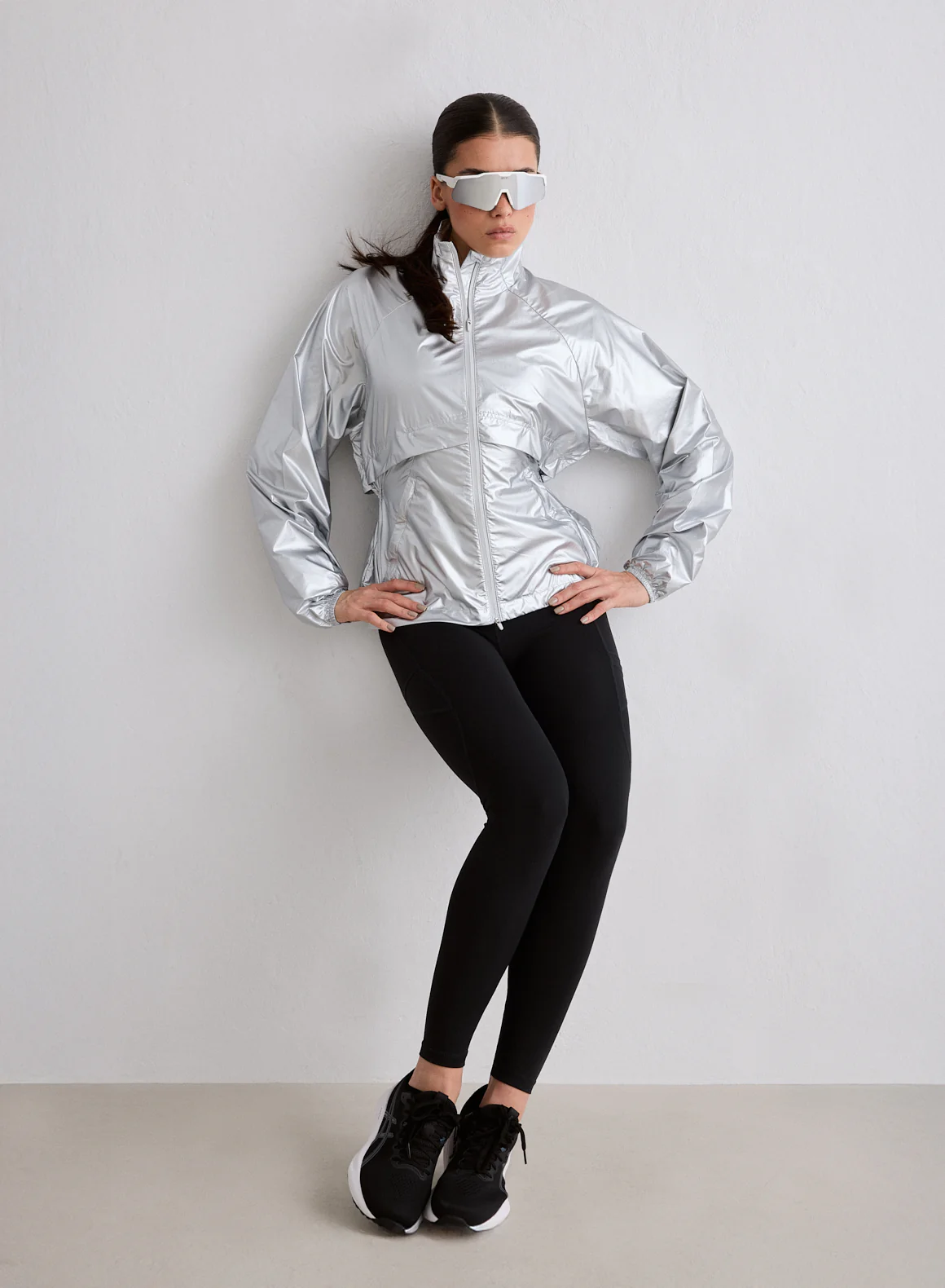 Silver Metallic Running Jacket - Image 4