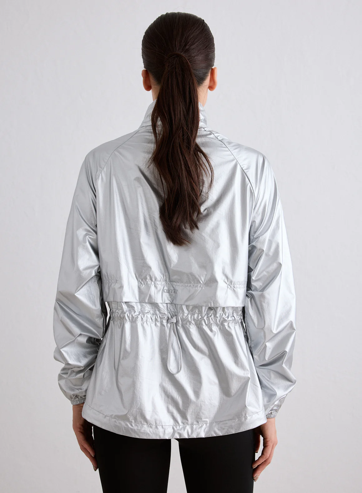 Silver Metallic Running Jacket - Image 5