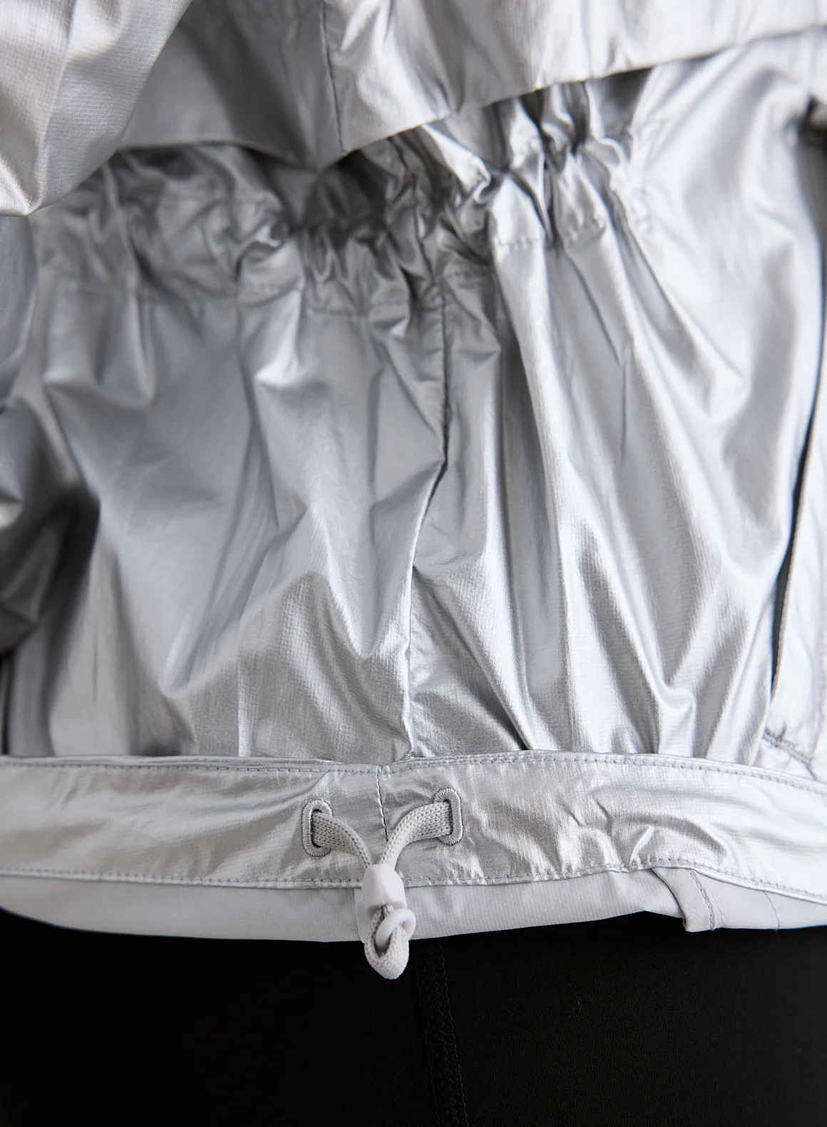 Silver Metallic Running Jacket - Image 8