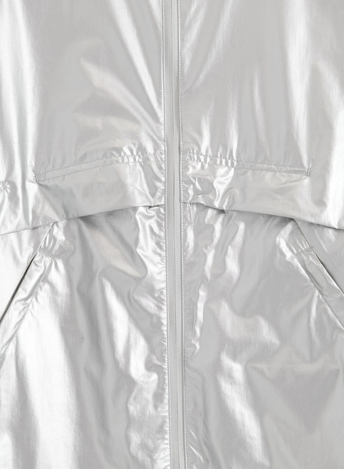 Silver Metallic Running Jacket - Image 9