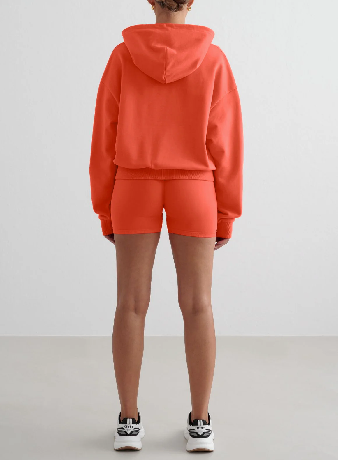 Tangerine Shape Seamless Hotpants & Chunky Terry Hood Set - Image 2