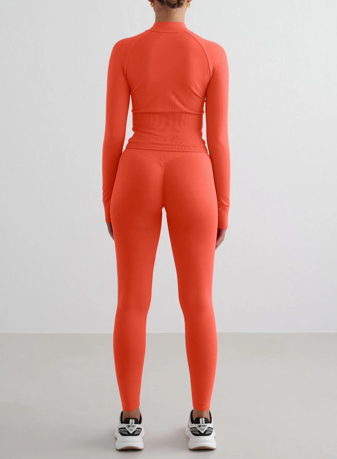 Tangerine Shape Seamless Tights & Zip Jacket Set - Image 2