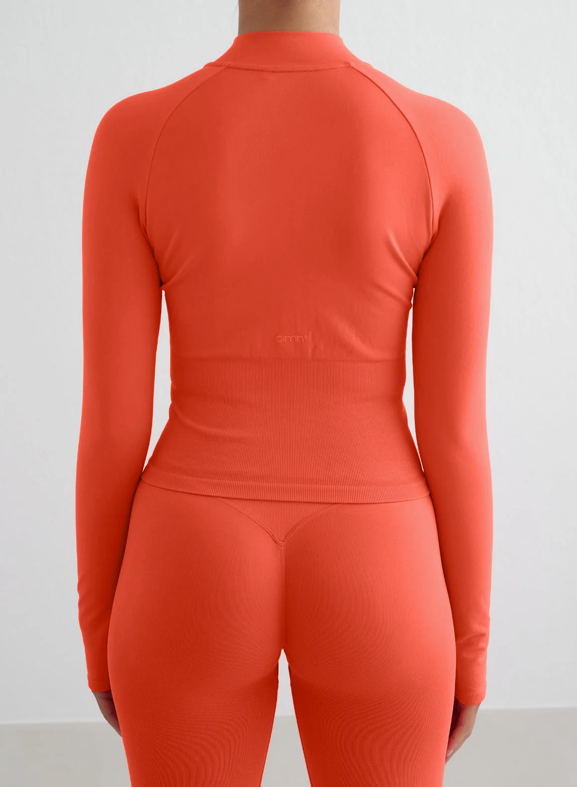 Tangerine Shape Seamless Tights & Zip Jacket Set - Image 4