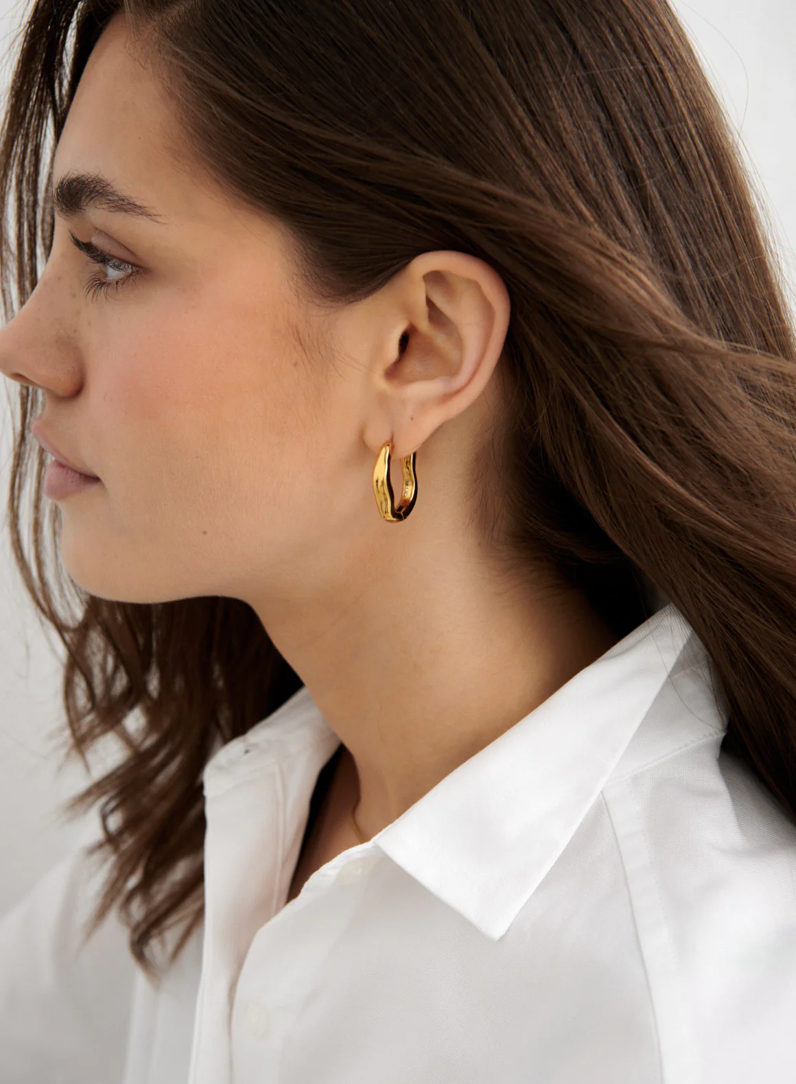 Waterproof Wave Hoop Earrings