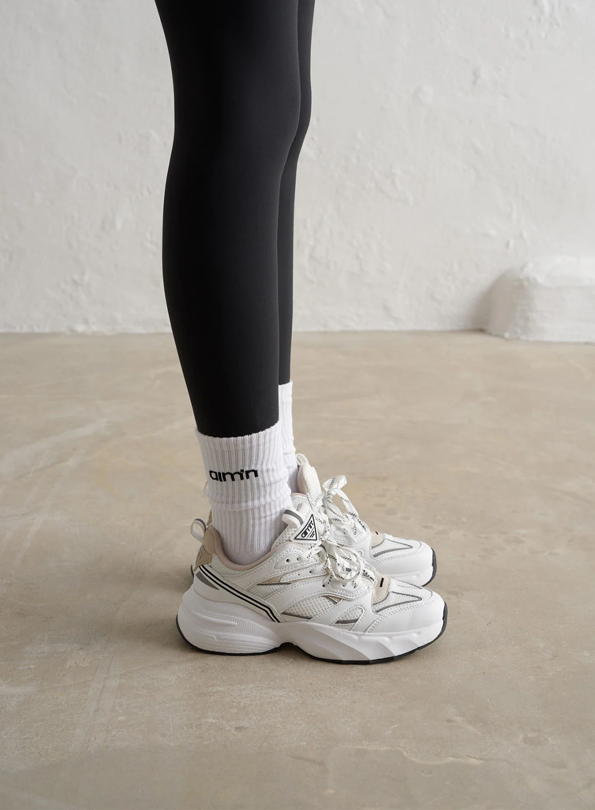 White Aim'n Logo Socks 3-pack - Image 3
