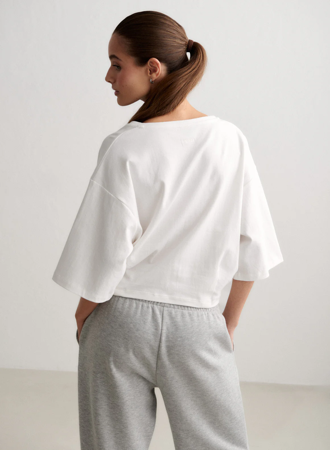 White Elevated T-shirt - Image 4