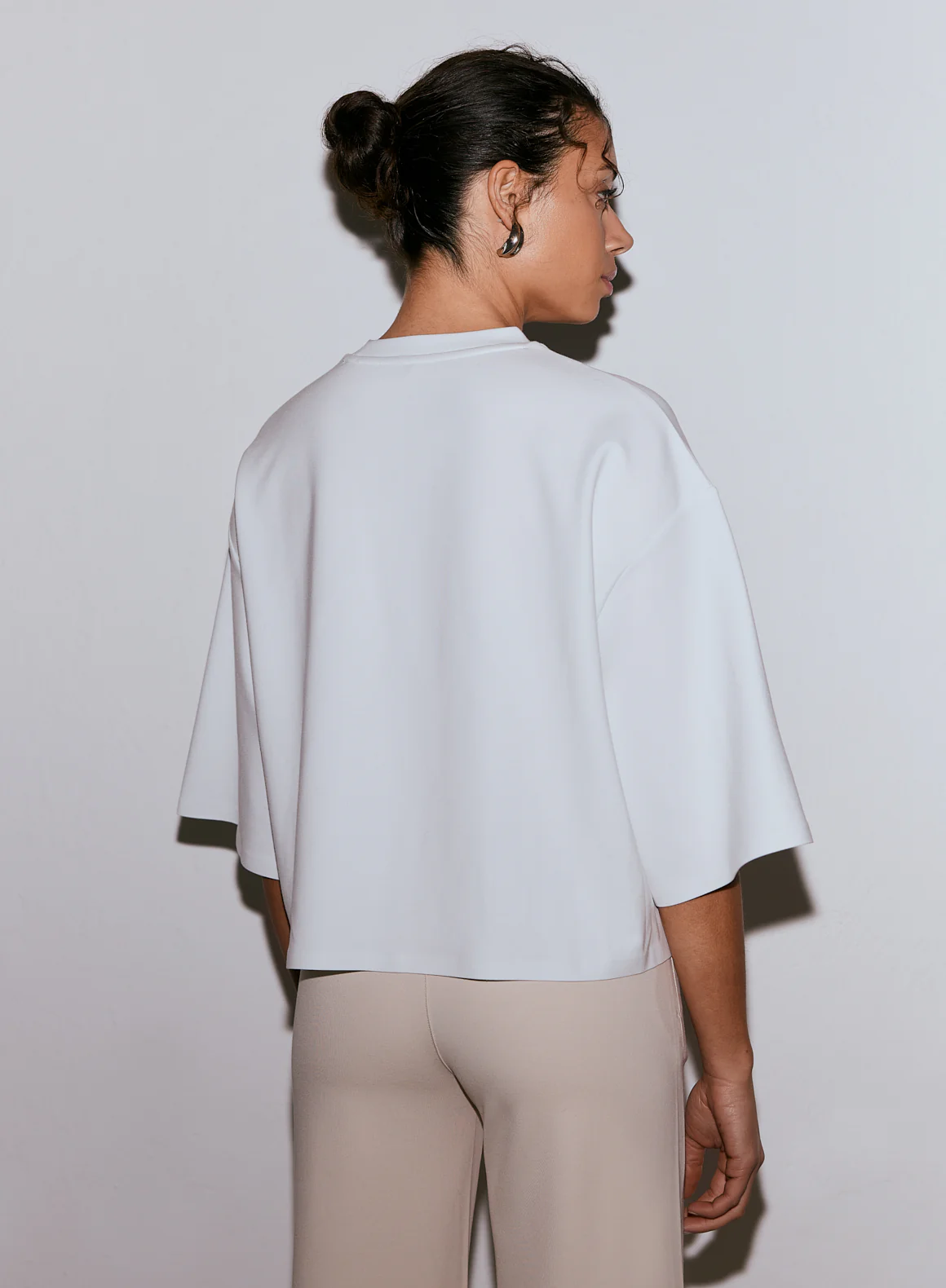 White Luxe Boxy Short Sleeve - Image 4