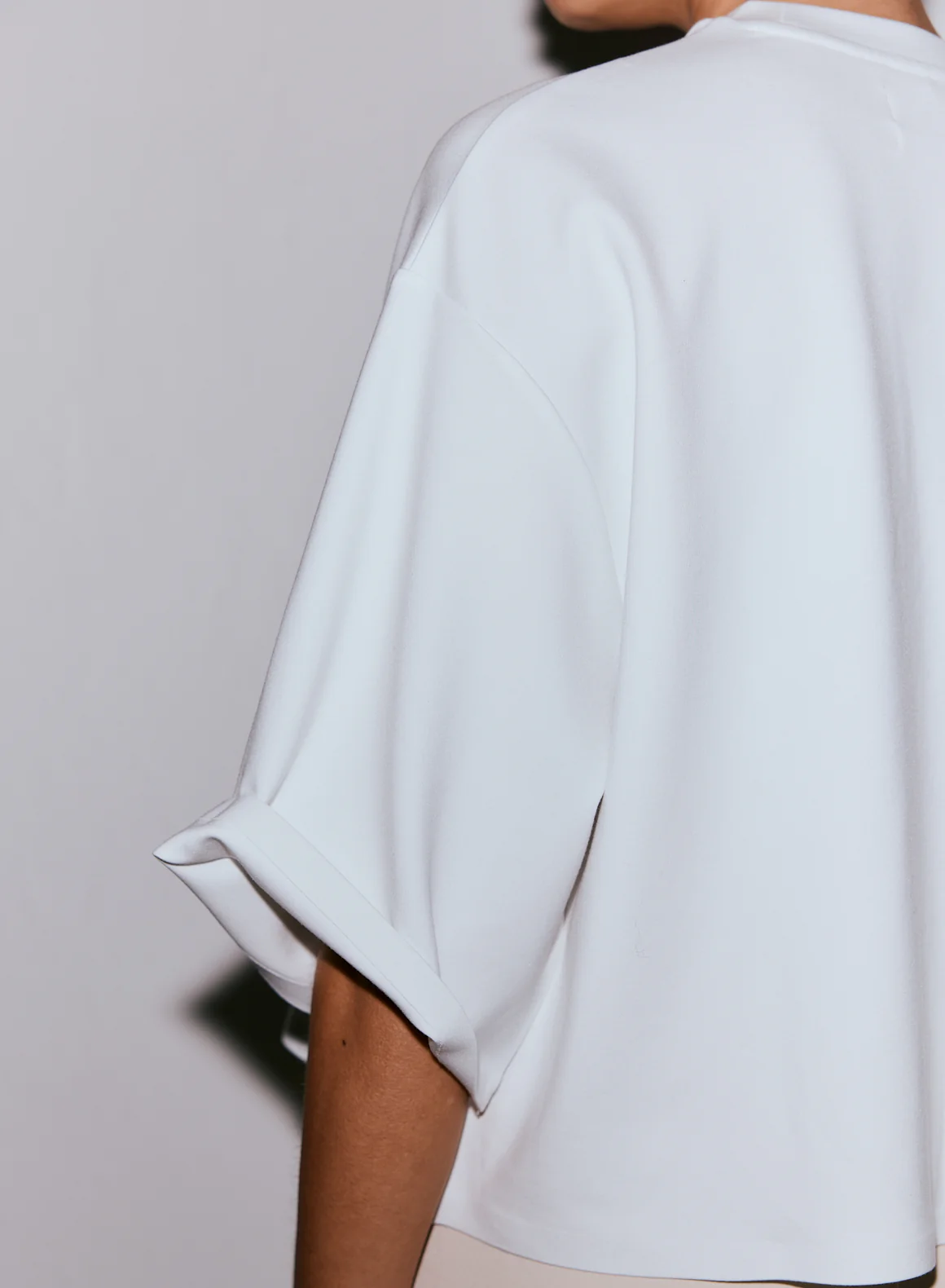 White Luxe Boxy Short Sleeve - Image 6