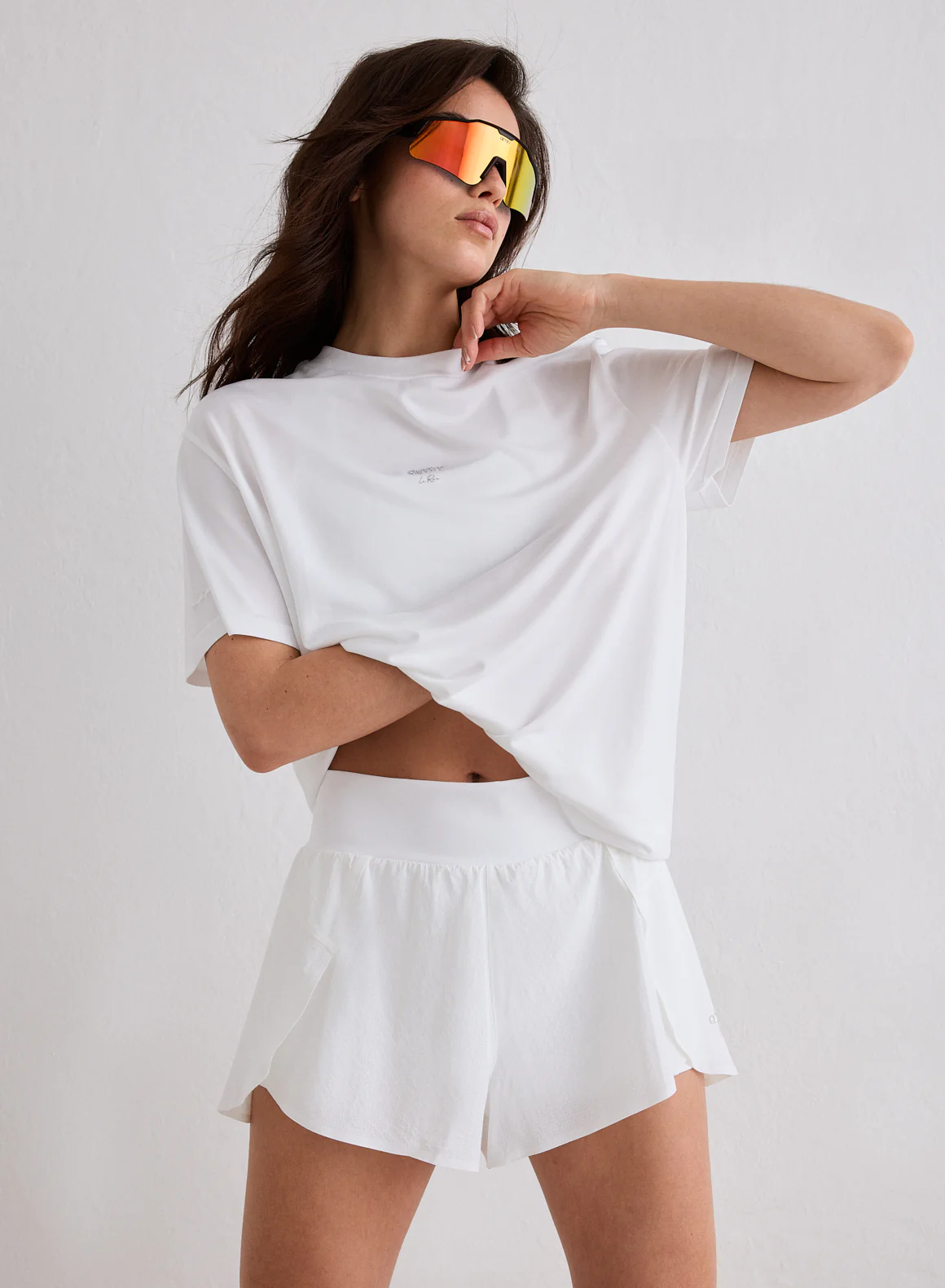 White Running Shorts