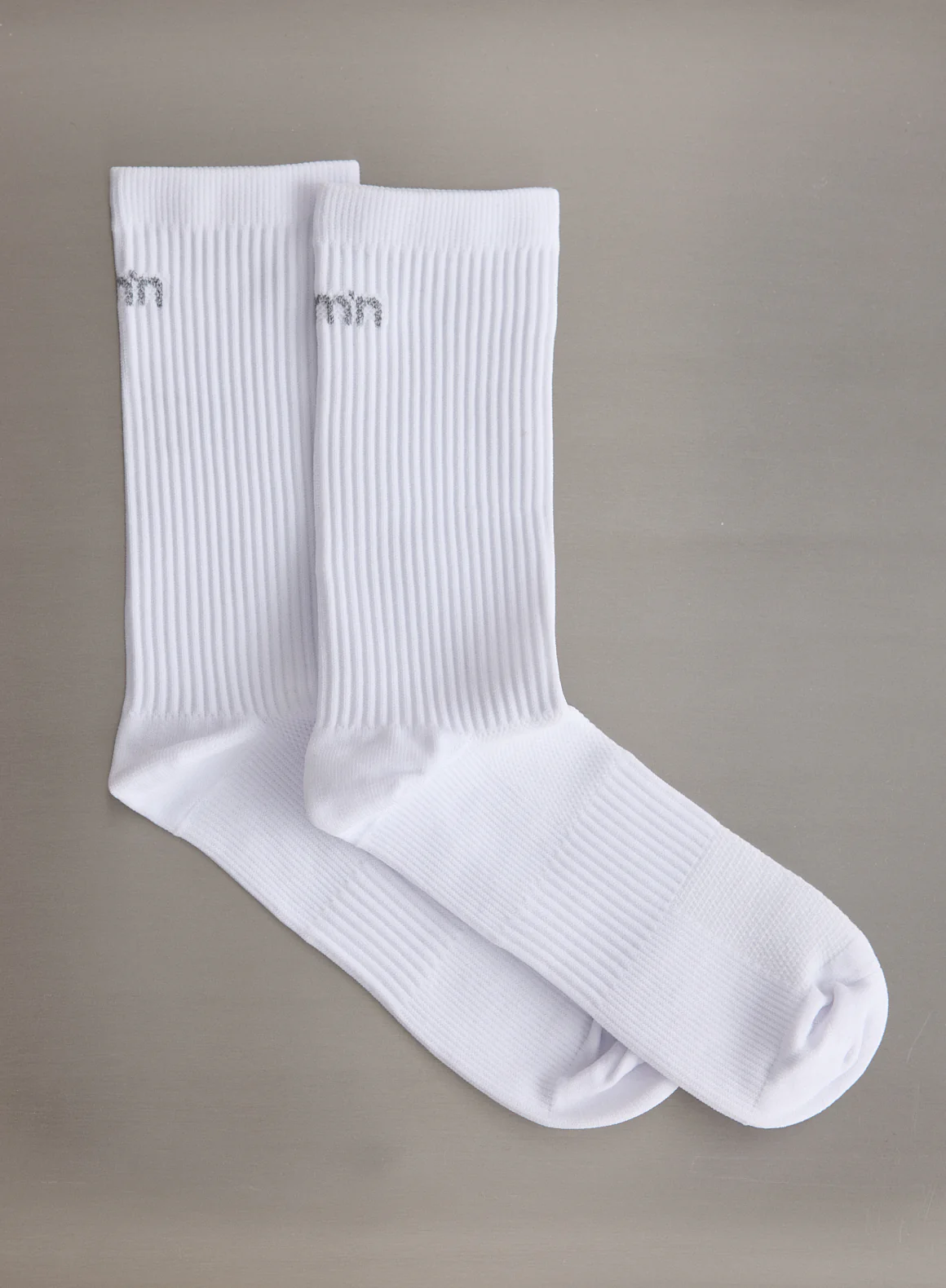 White Running Socks High - Image 2