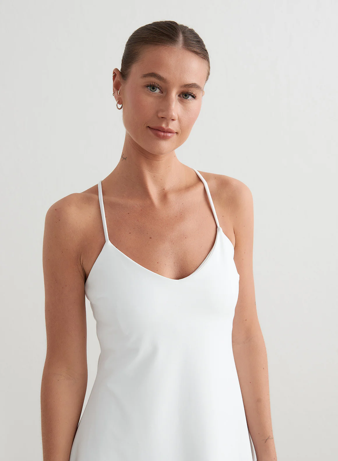 White Sense Strap Dress - Image 5