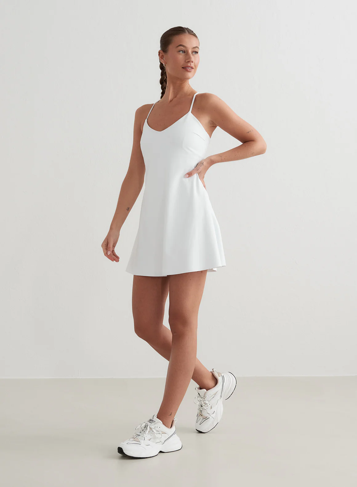 White Sense Strap Dress - Image 6