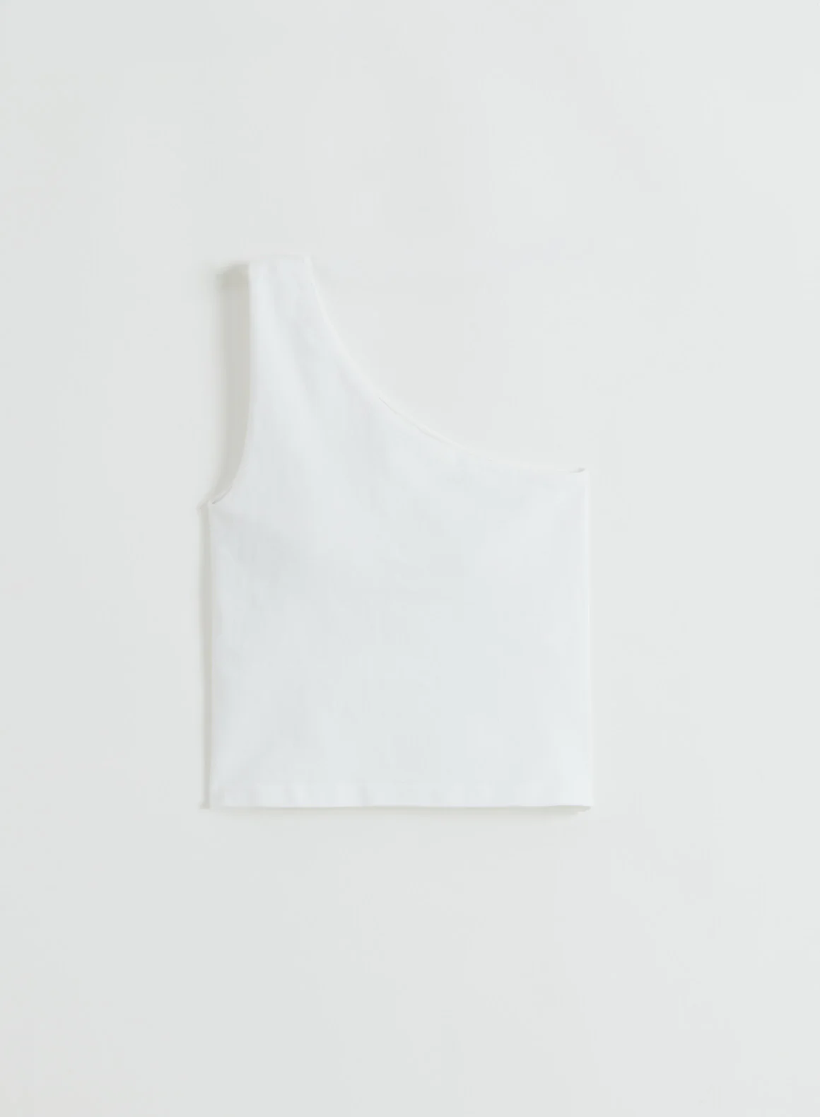 White Shape Seamless One Shoulder Bralette - Image 6