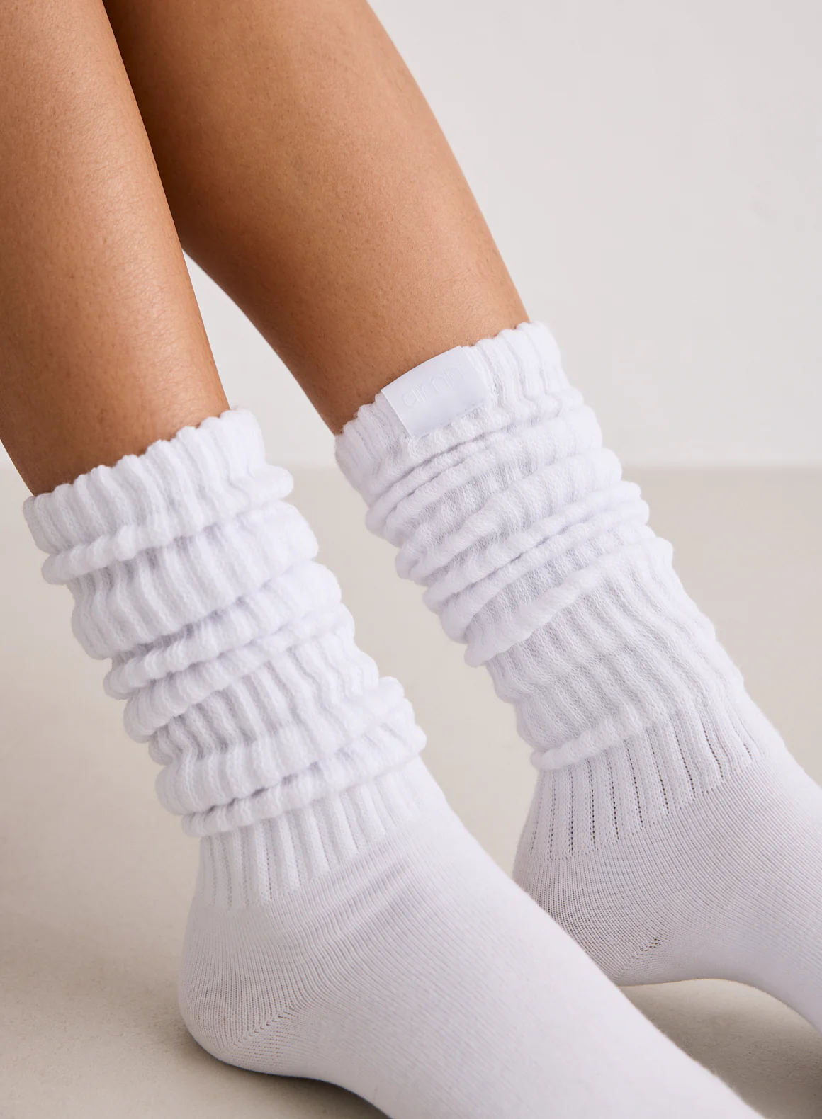 White Slouch Socks - Image 2