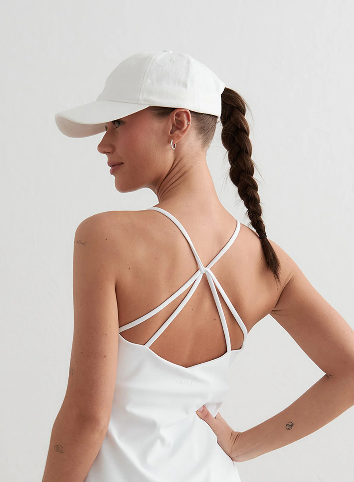 White Small Logo Cap - Image 8