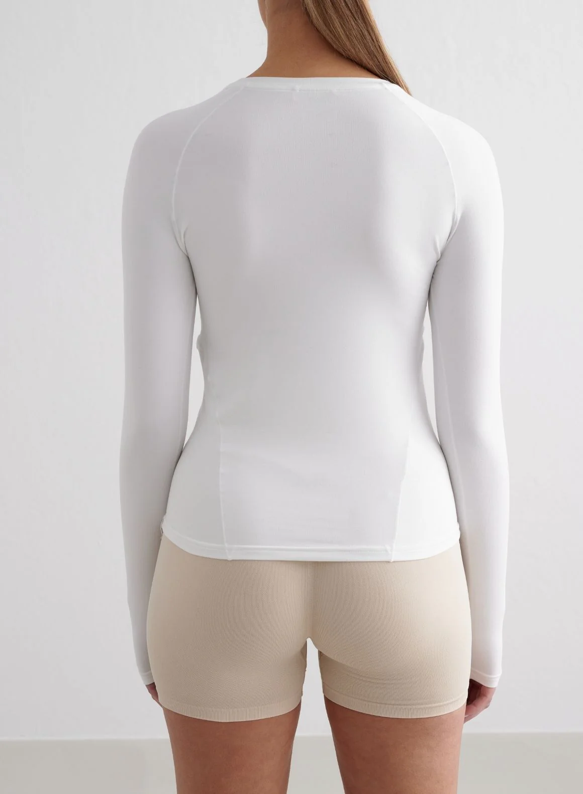 White Soft Basic Long Sleeve - Image 3
